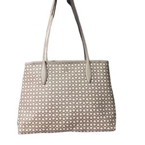 Kate Spade Grey and White "Spade" Tote
